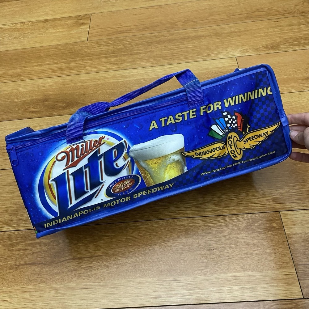 VINTAGE 2004 Tony Kanaan Miller Lite Fridge Pack 12 Can Soft Cooler Bag NWT